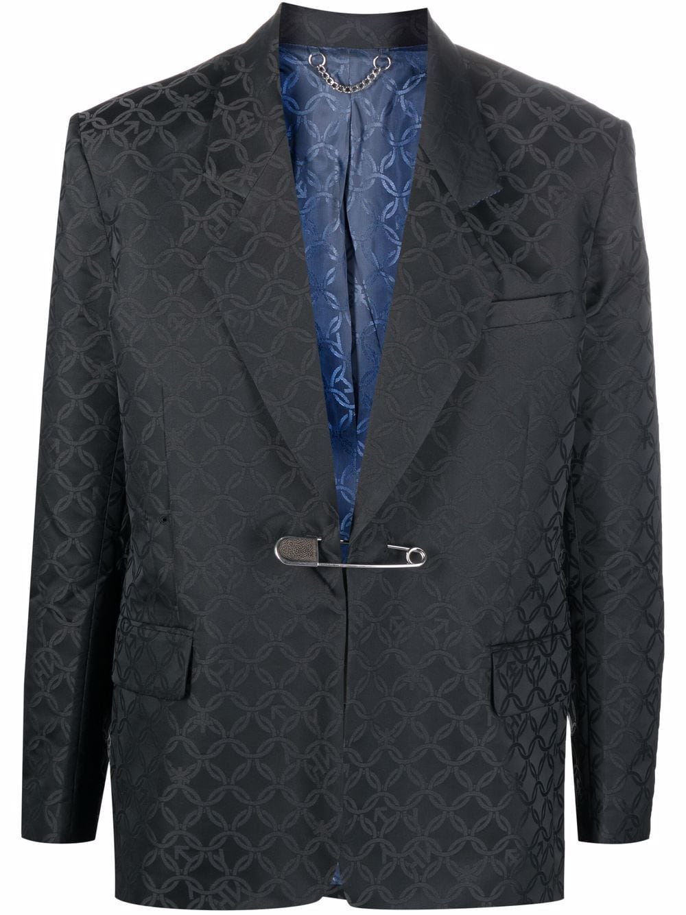 Charles Jeffrey Loverboy pin-detail jacquard blazer - Black von Charles Jeffrey Loverboy