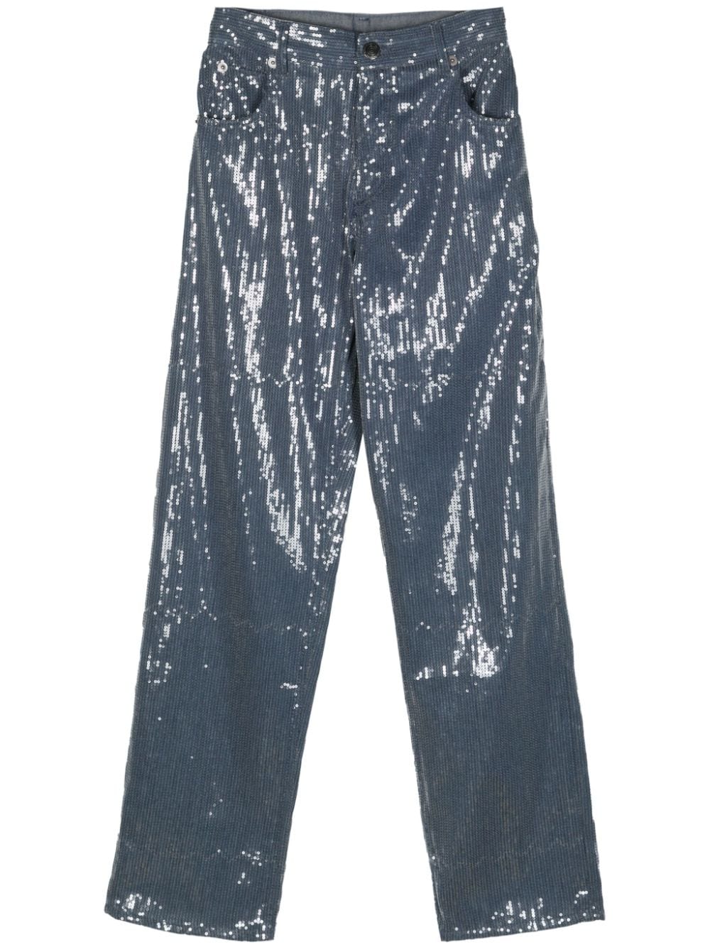 Charles Jeffrey Loverboy sequin-embellished straight-leg jeans - Blue von Charles Jeffrey Loverboy