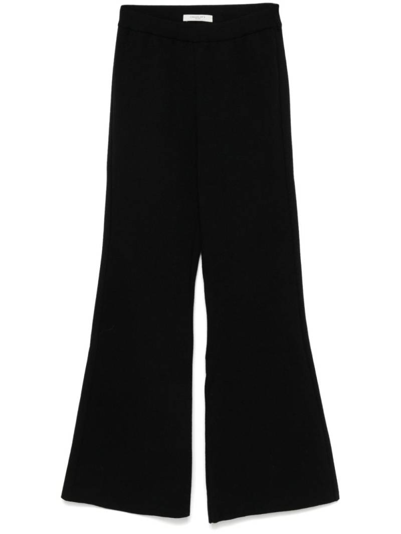 Charlott flared trousers - Black von Charlott