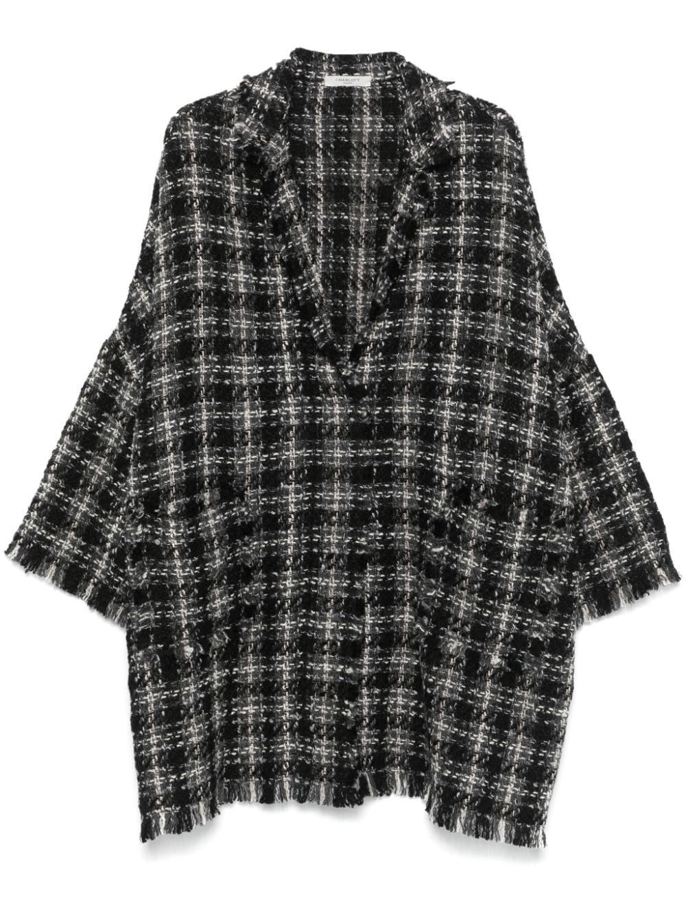 Charlott tweed jacket - Black von Charlott