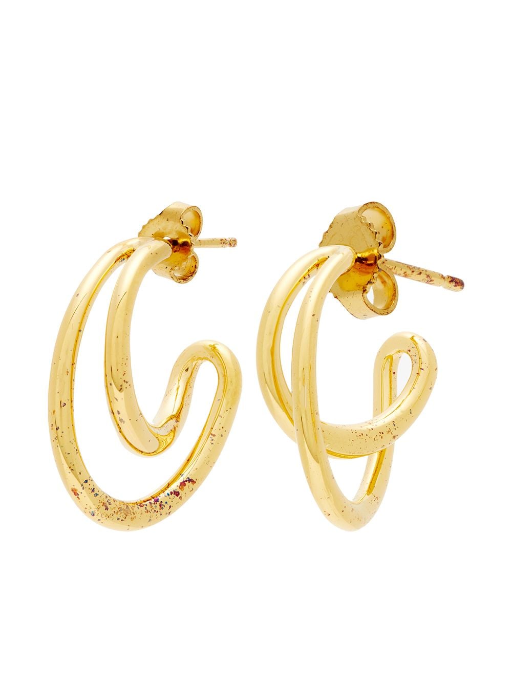 Charlotte Chesnais Initial small hoop earrings - Gold von Charlotte Chesnais