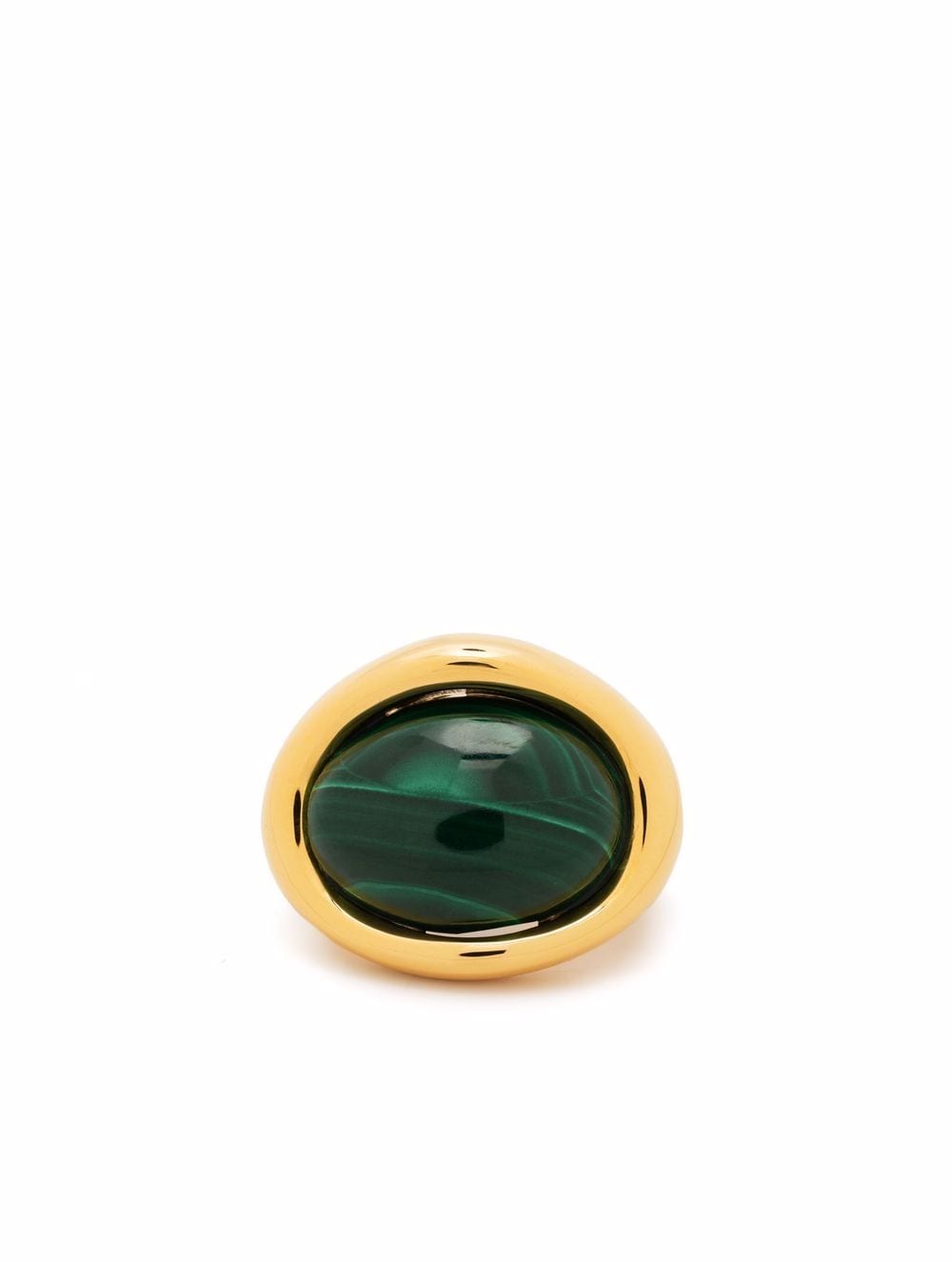 Charlotte Chesnais Neo Turtle malachite earcuff - Black von Charlotte Chesnais