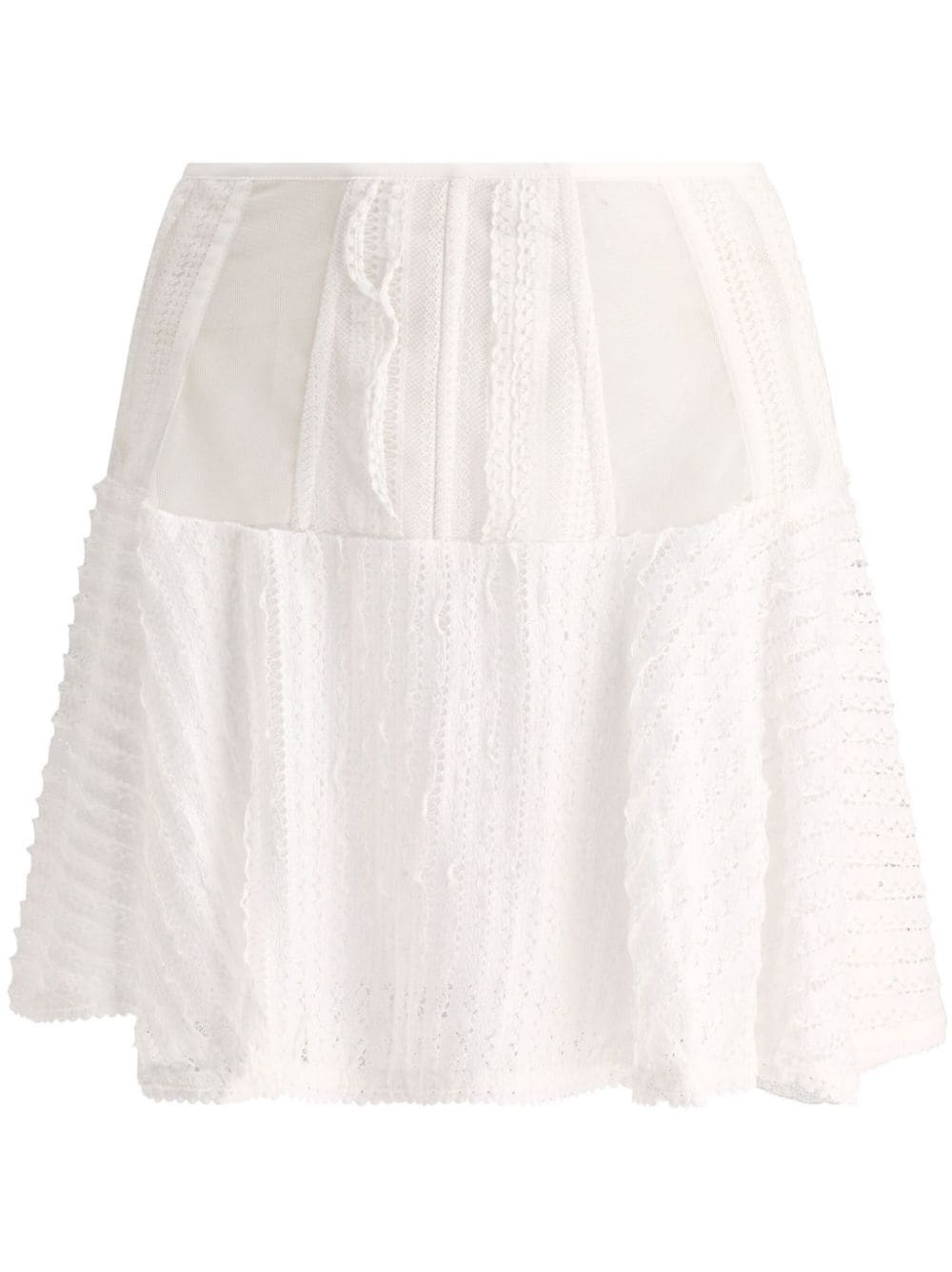 Charo Ruiz Ibiza Hamaty semi-sheer lace skirt - White von Charo Ruiz Ibiza