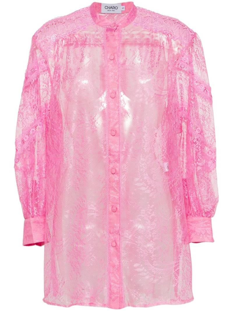 Charo Ruiz Ibiza Lumie lace-design shirt - Pink von Charo Ruiz Ibiza