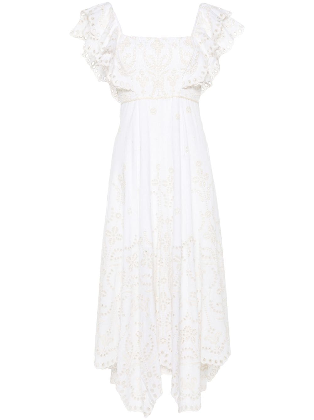 Charo Ruiz Ibiza Sheen broderie-anglaise maxi dress - White von Charo Ruiz Ibiza