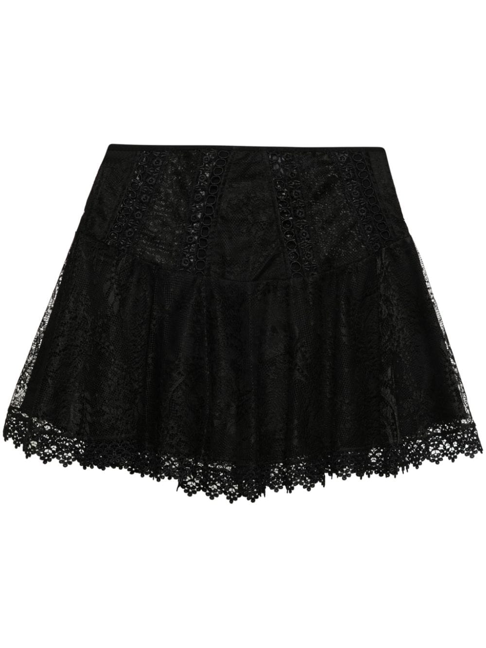 Charo Ruiz Ibiza Thea lace mini skirt - Black von Charo Ruiz Ibiza