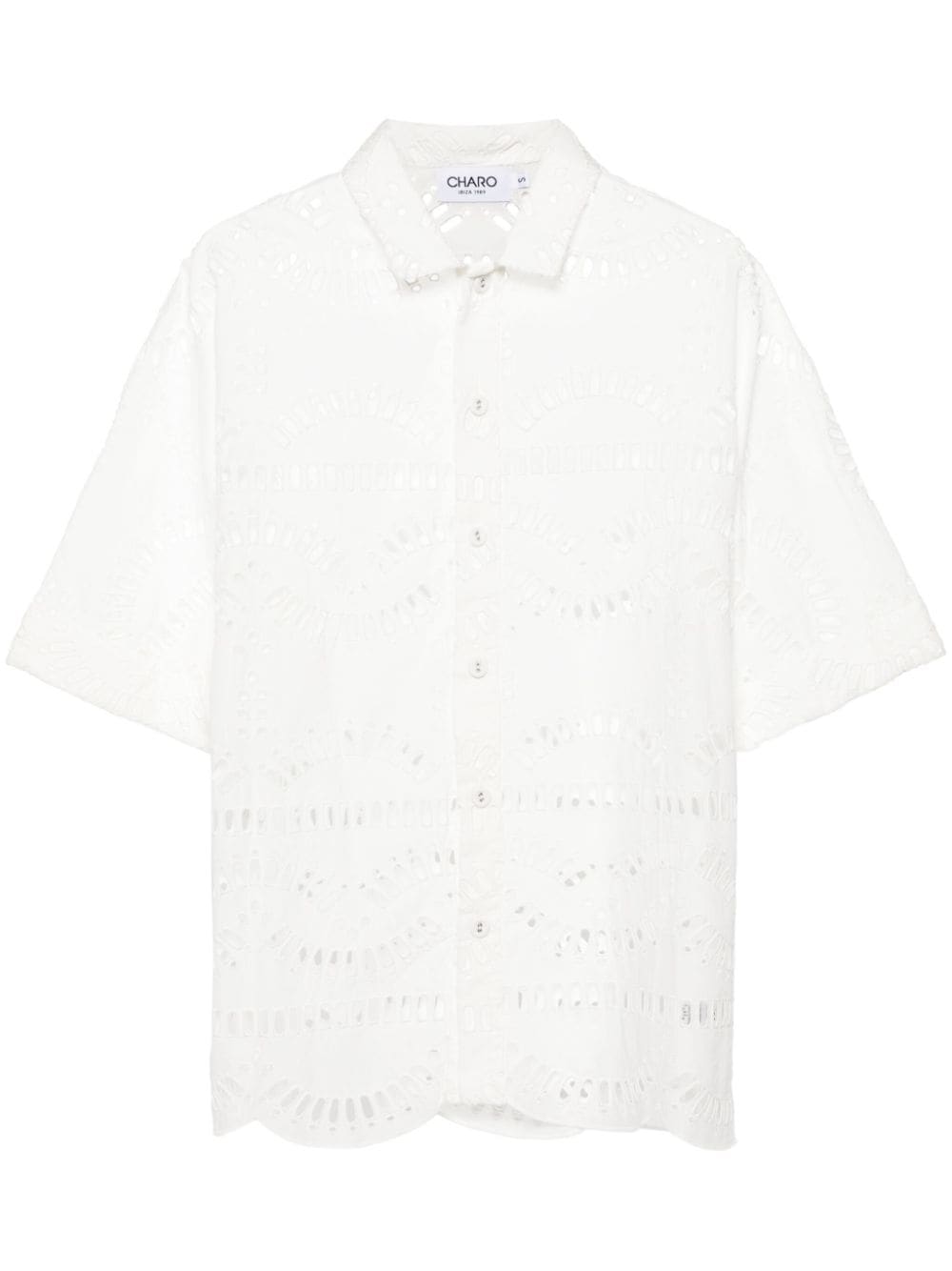 Charo Ruiz Ibiza broderie-anglaise poplin shirt - White von Charo Ruiz Ibiza