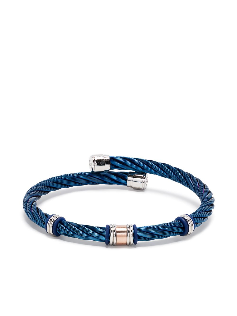 Charriol Celtic cable torque bangle - Blue von Charriol