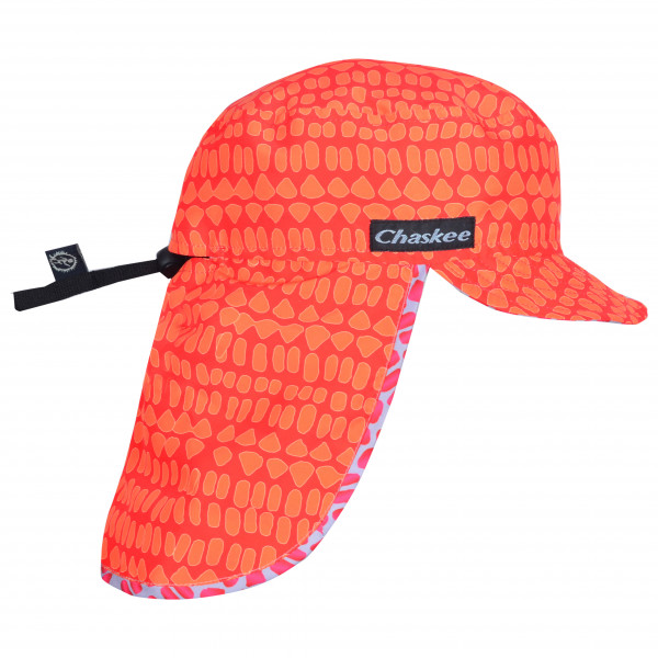 Chaskee - Junior Reversible Sahara Textile Visor - Cap Gr One Size - 50-56 cm rot von Chaskee