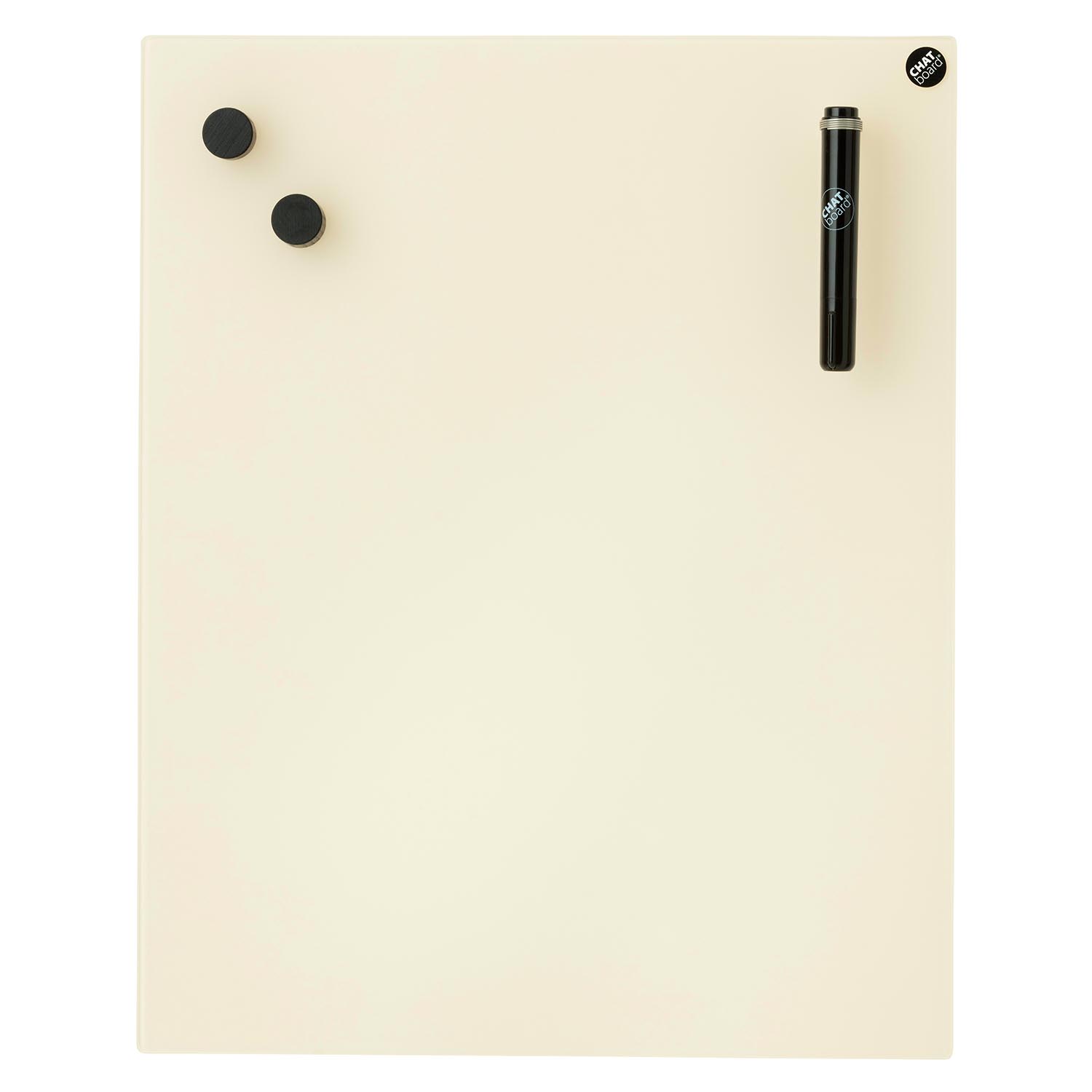 Classic Schreibtafel, Grösse 100 x 100 cm, Ausrichtung vertikal, Glas khaki 27 mtk von Chat Board