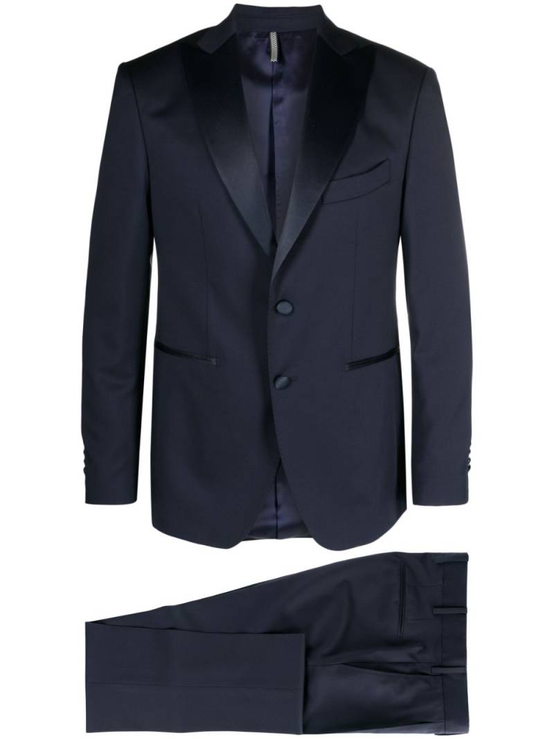 Château Lafleur-Gazin peak-lapel single-breasted blazer - Blue von Château Lafleur-Gazin