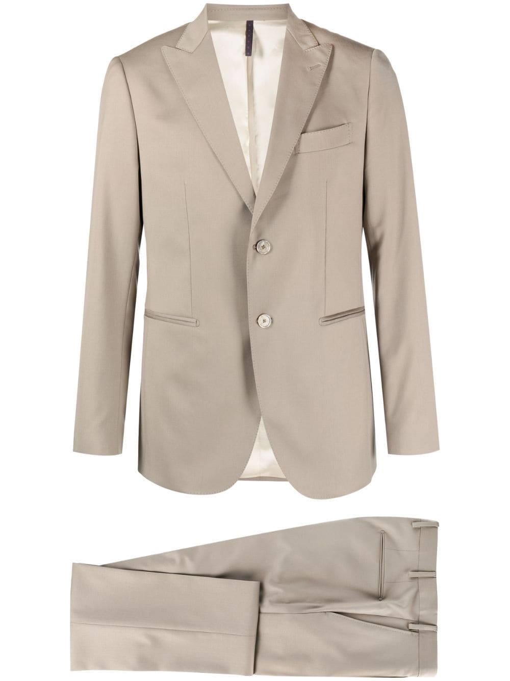 Château Lafleur-Gazin peak-lapels single-breasted suit - Neutrals von Château Lafleur-Gazin