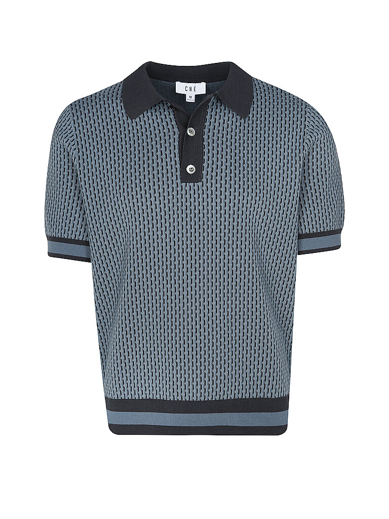 CHE Poloshirt COSMO GEO QUINN blau | L von Che