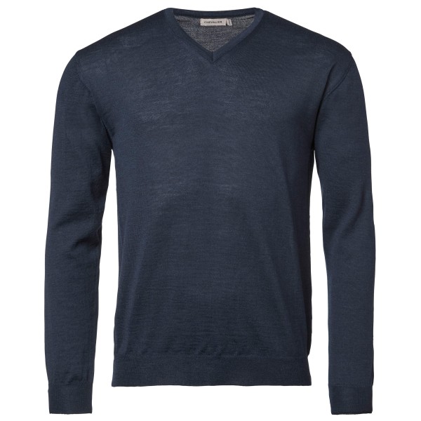 Chevalier - Aston V-Neck Merino Pullover - Merinopullover Gr 3XL blau von Chevalier