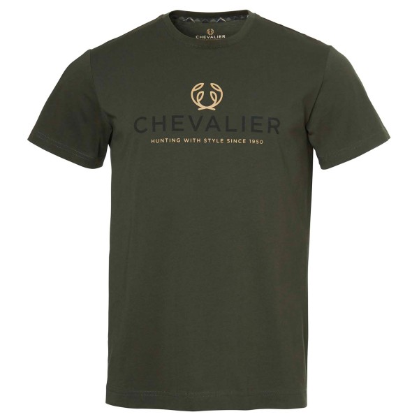 Chevalier - Chevalier Logo T-Shirt - T-Shirt Gr L;M;S;XL;XS;XXL oliv;schwarz Chevalier - Chevalier Logo T-Shirt - T-Shirt Gr L;M;S;XL;XS;XXL oliv;schwarz von Chevalier