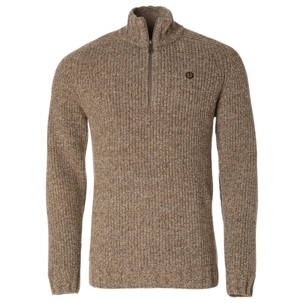 Chevalier - Groby Half Zip Wool Pullover - Wollpullover Gr L;M;S;XL;XXL braun von Chevalier