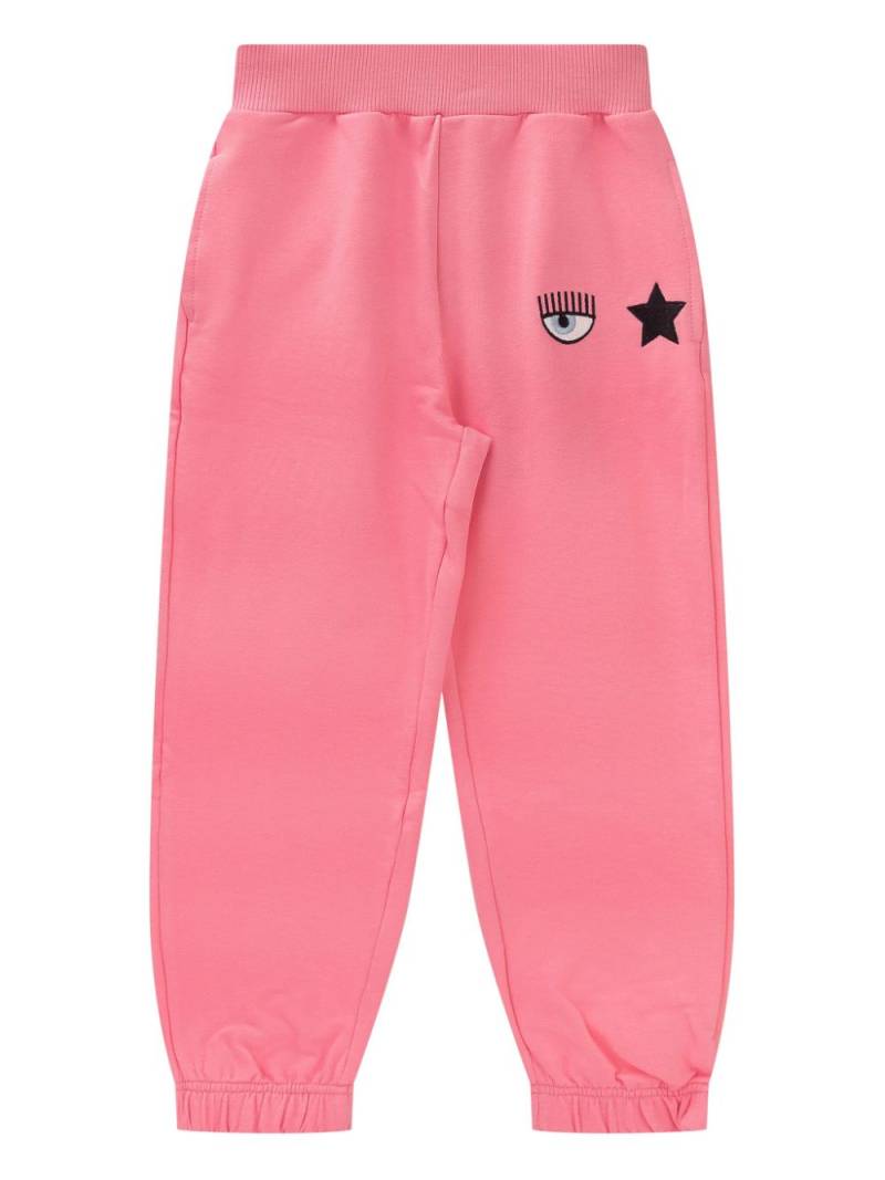 Chiara Ferragni Kids Eyestar track pants - Pink von Chiara Ferragni Kids