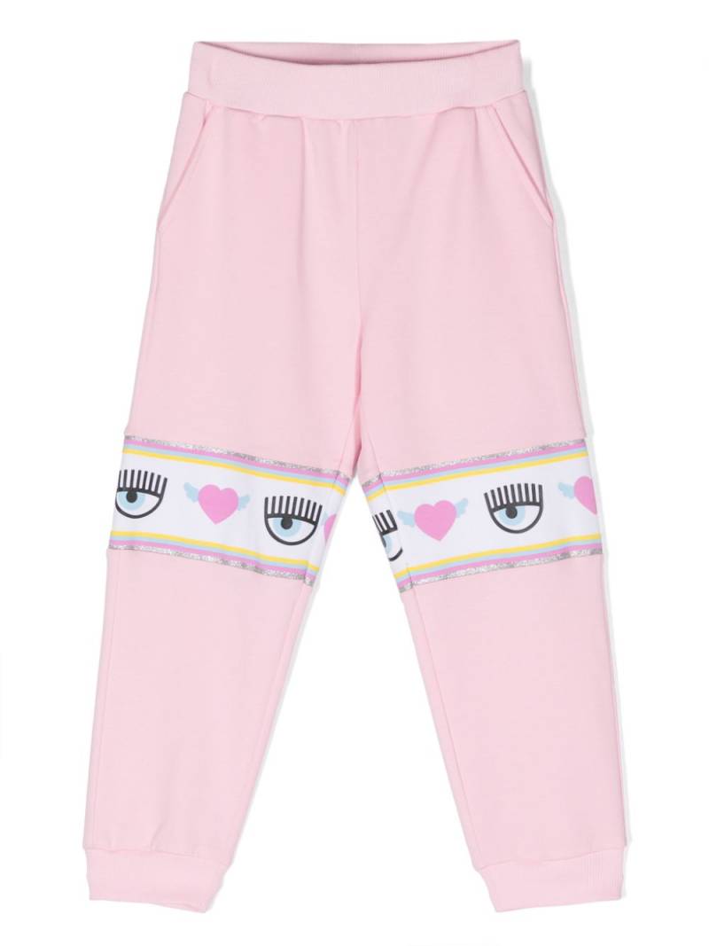 Chiara Ferragni Kids Maxi Logomania track pants - Pink von Chiara Ferragni Kids