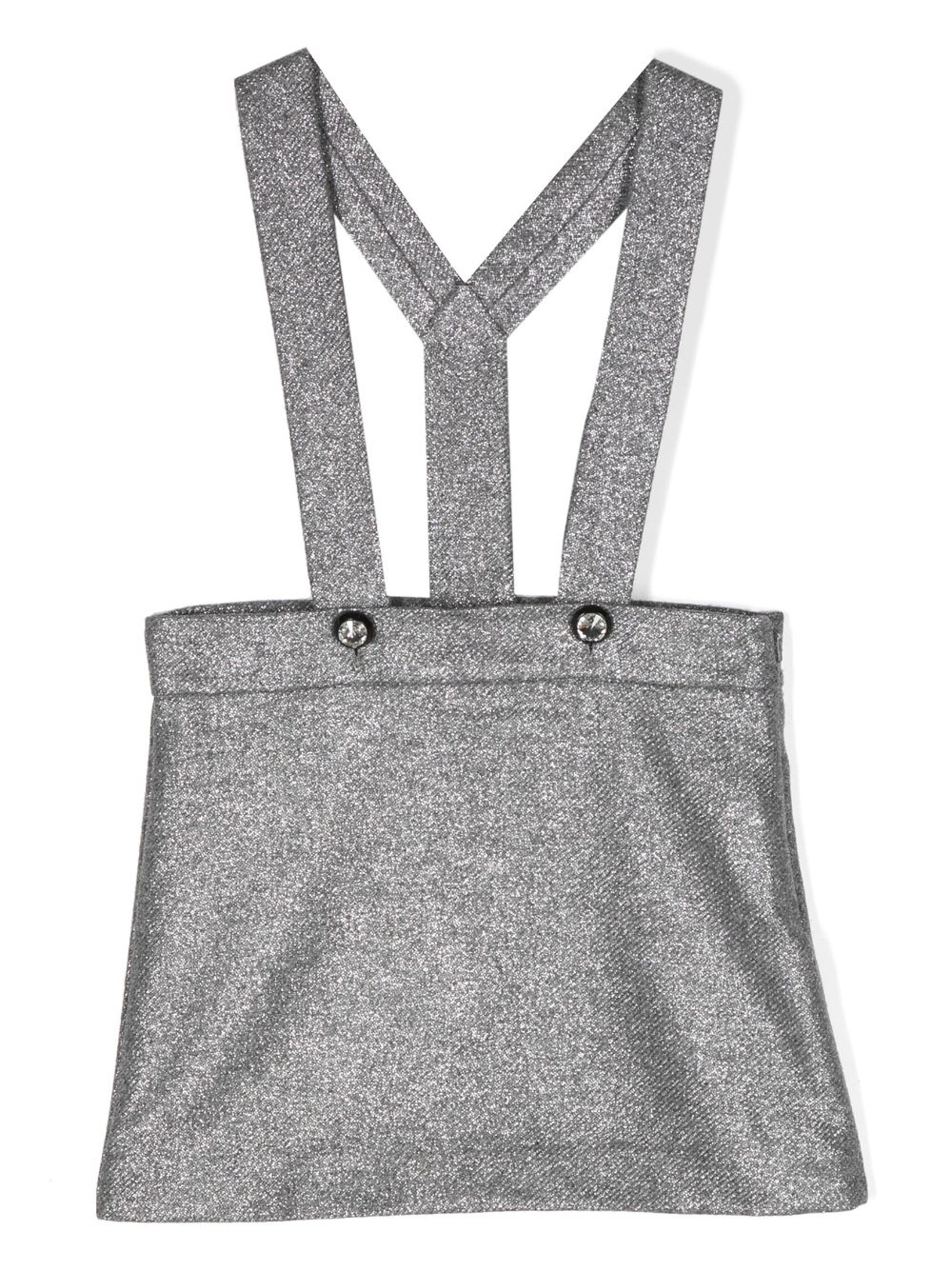 Chiara Ferragni Kids adjustable shoulder-straps skirt - Grey von Chiara Ferragni Kids