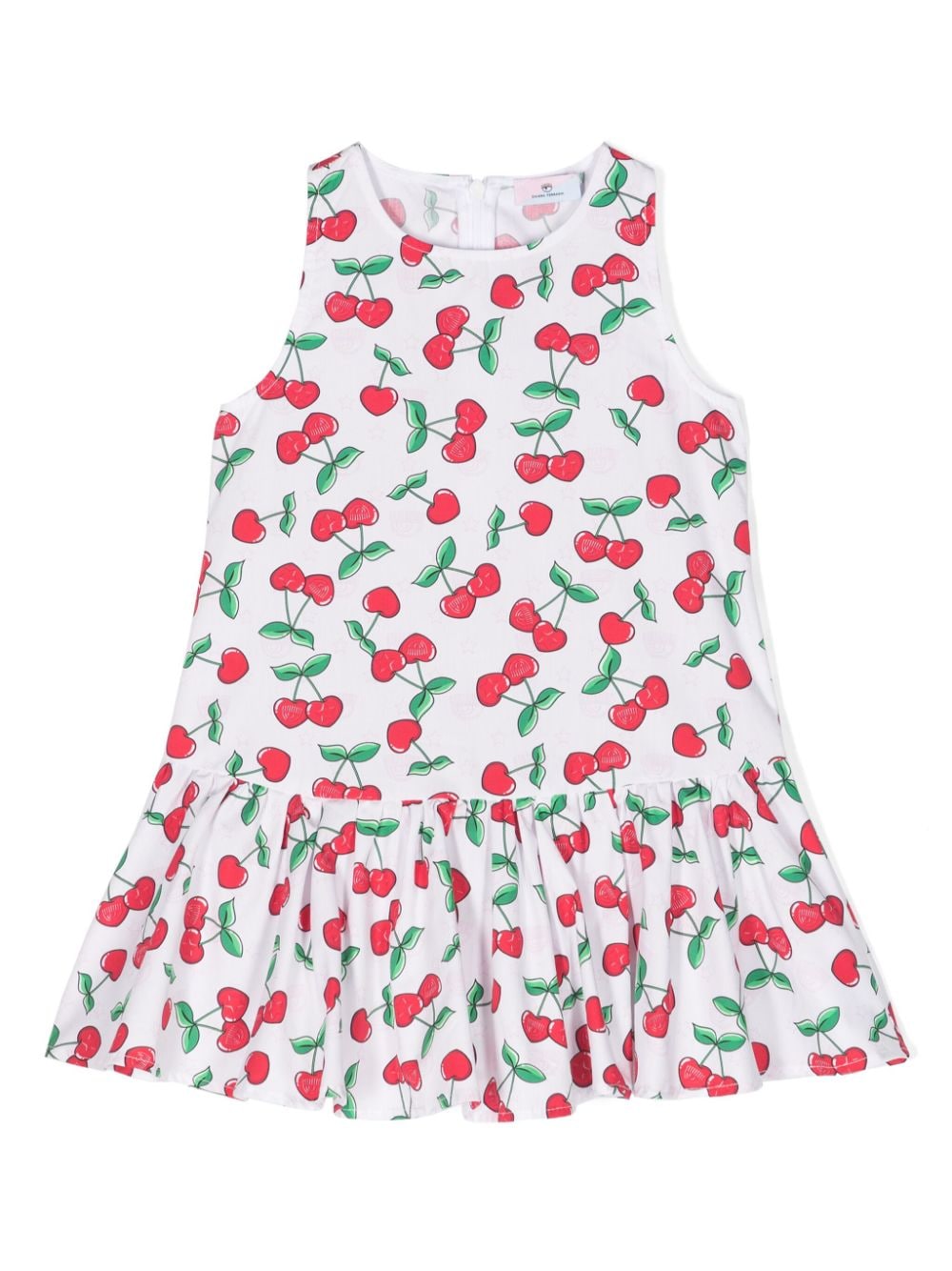 Chiara Ferragni Kids cherry-print cotton dress - White von Chiara Ferragni Kids