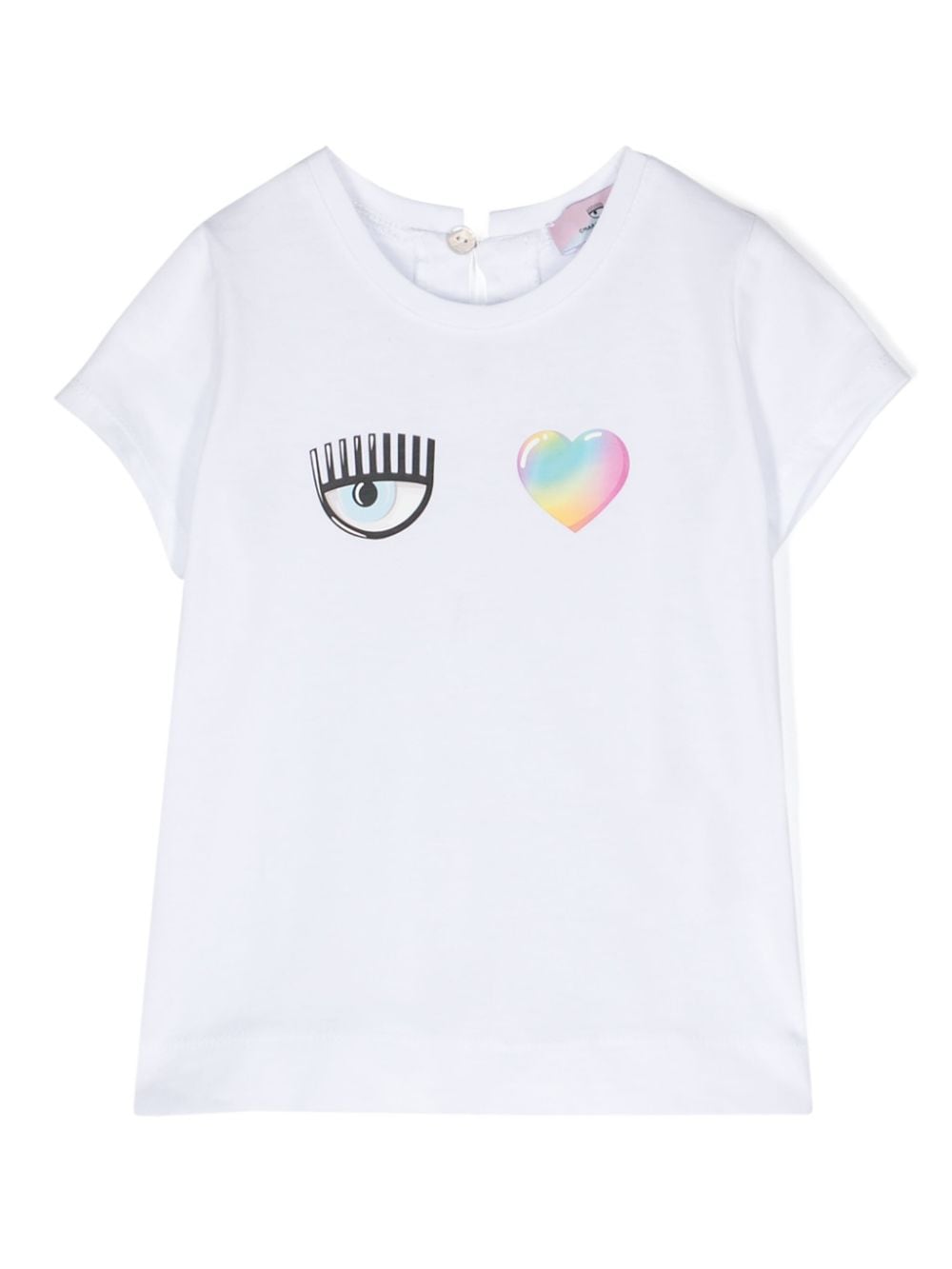 Chiara Ferragni Kids graphic-print cotton T-shirt - White von Chiara Ferragni Kids