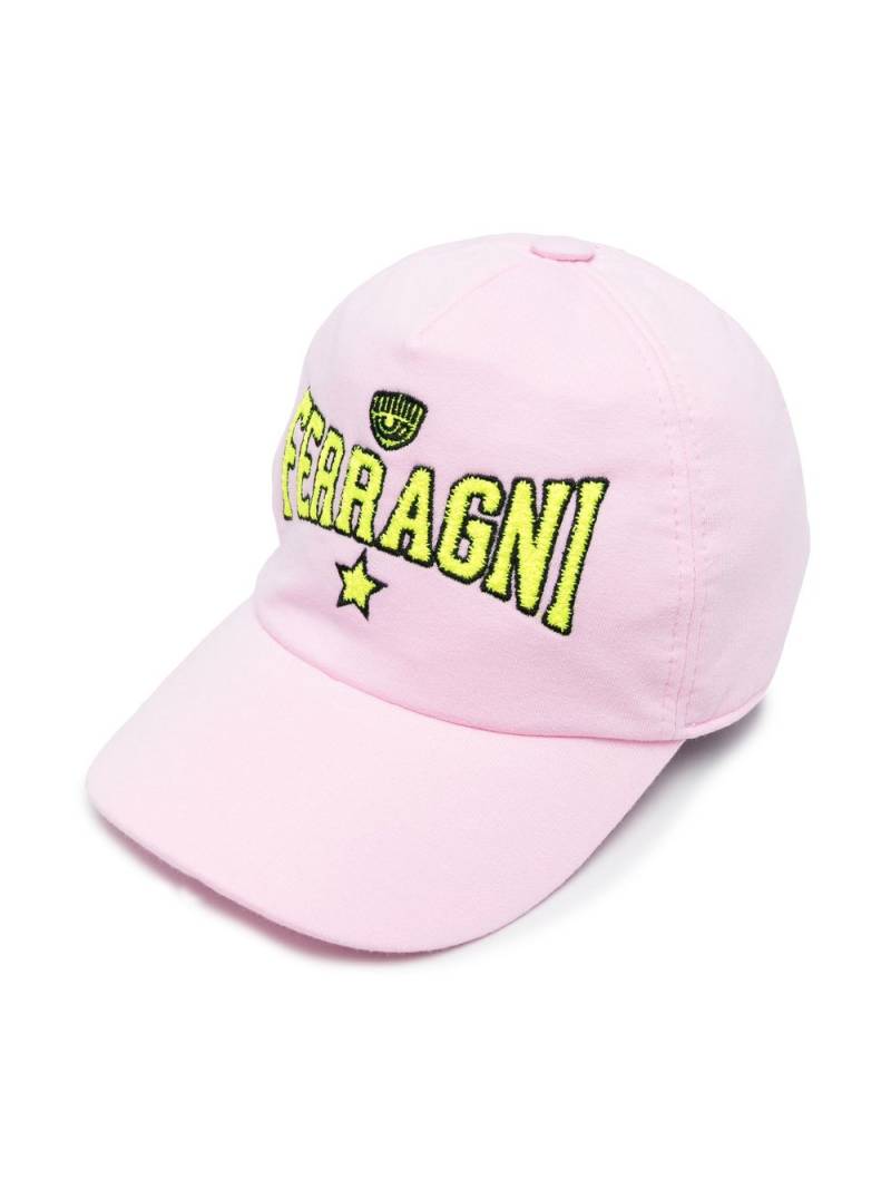 Chiara Ferragni Kids logo-embroidered baseball cap - Pink von Chiara Ferragni Kids