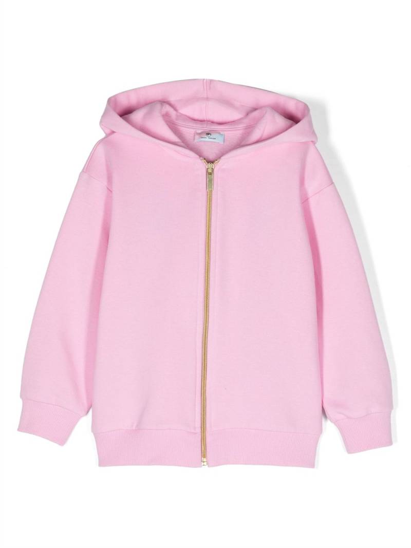 Chiara Ferragni Kids logo-embroidered hooded jacket - Pink von Chiara Ferragni Kids