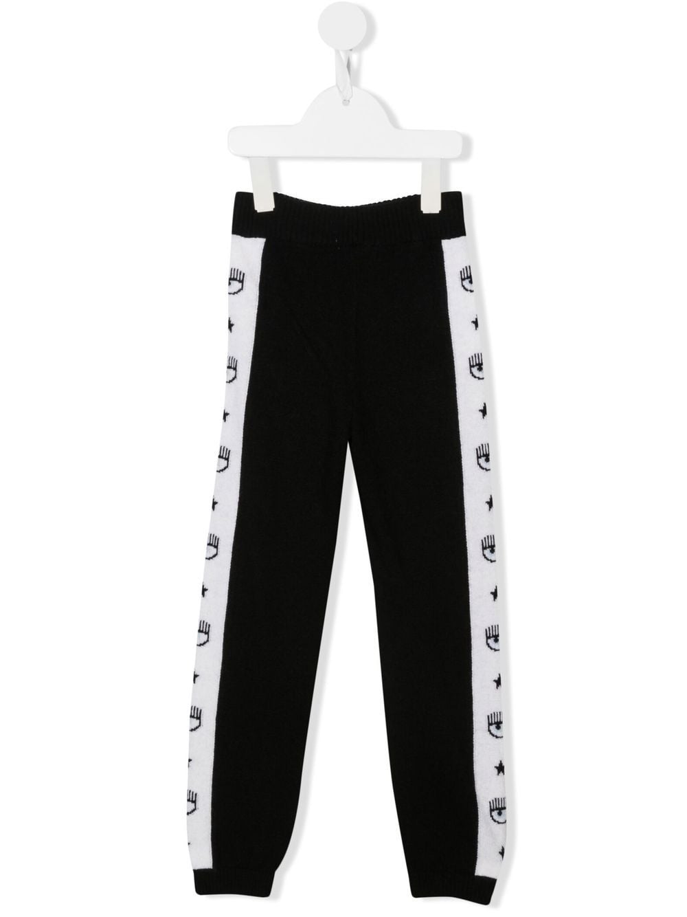 Chiara Ferragni Kids logo-print jogging bottoms - Black von Chiara Ferragni Kids