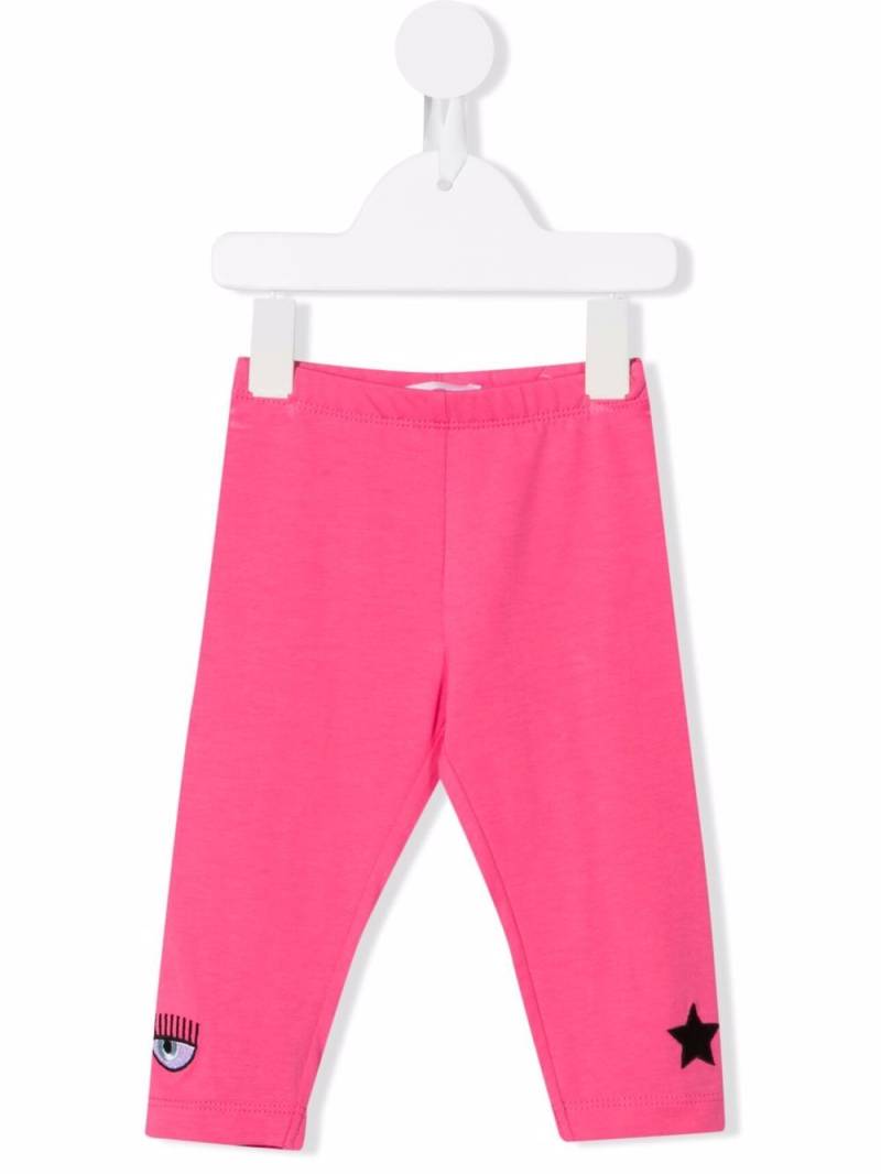 Chiara Ferragni Kids logo-print leggings - Pink von Chiara Ferragni Kids