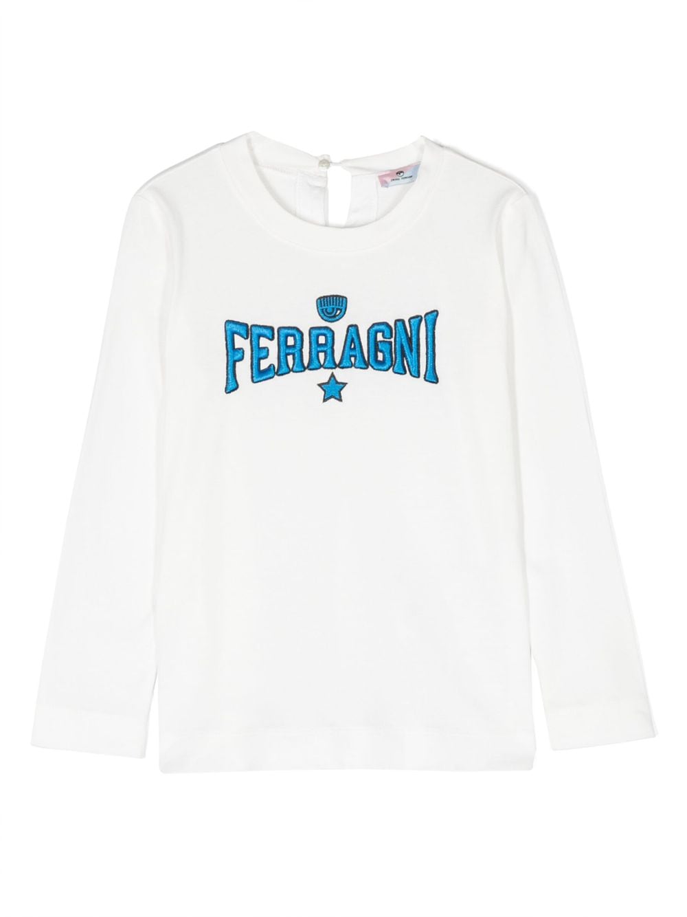 Chiara Ferragni Kids logo-print long-sleeve top - White von Chiara Ferragni Kids