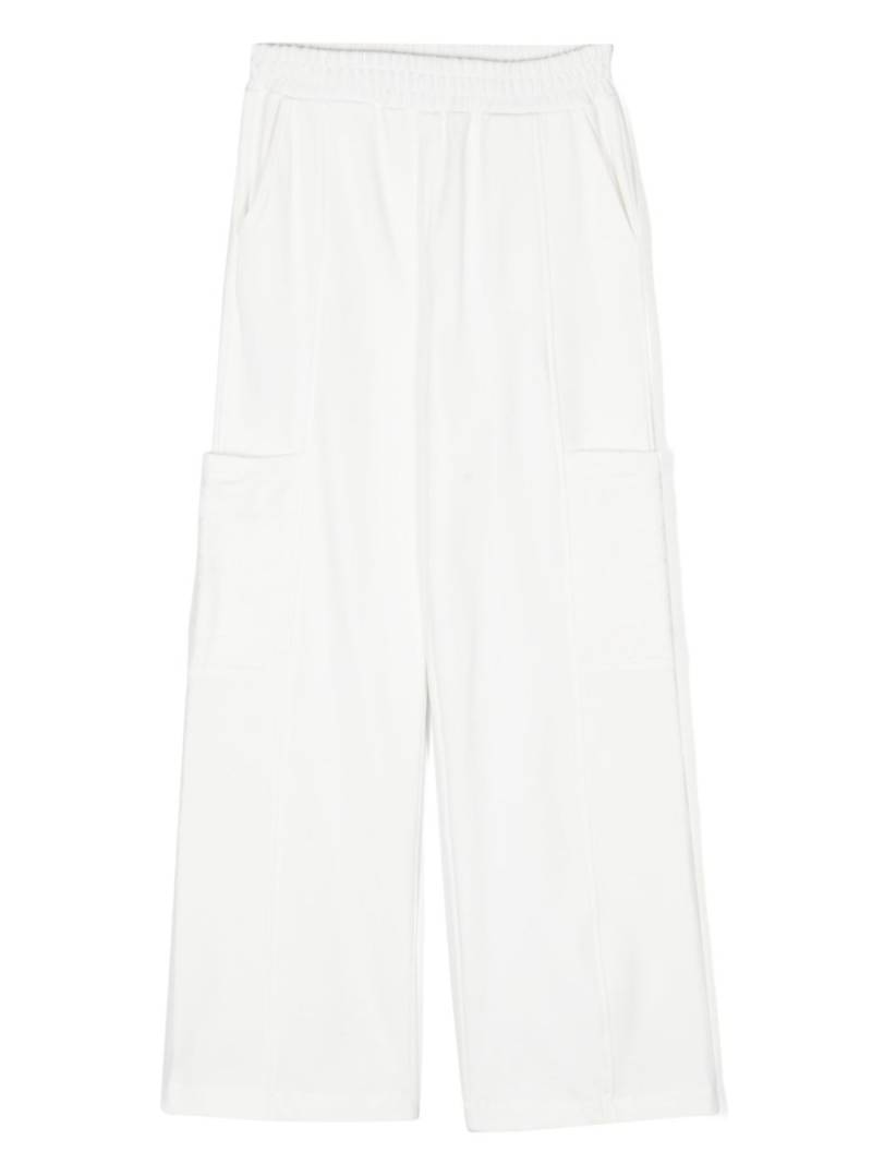 Chiara Ferragni Kids pressed-crease wide-leg trousers - White von Chiara Ferragni Kids