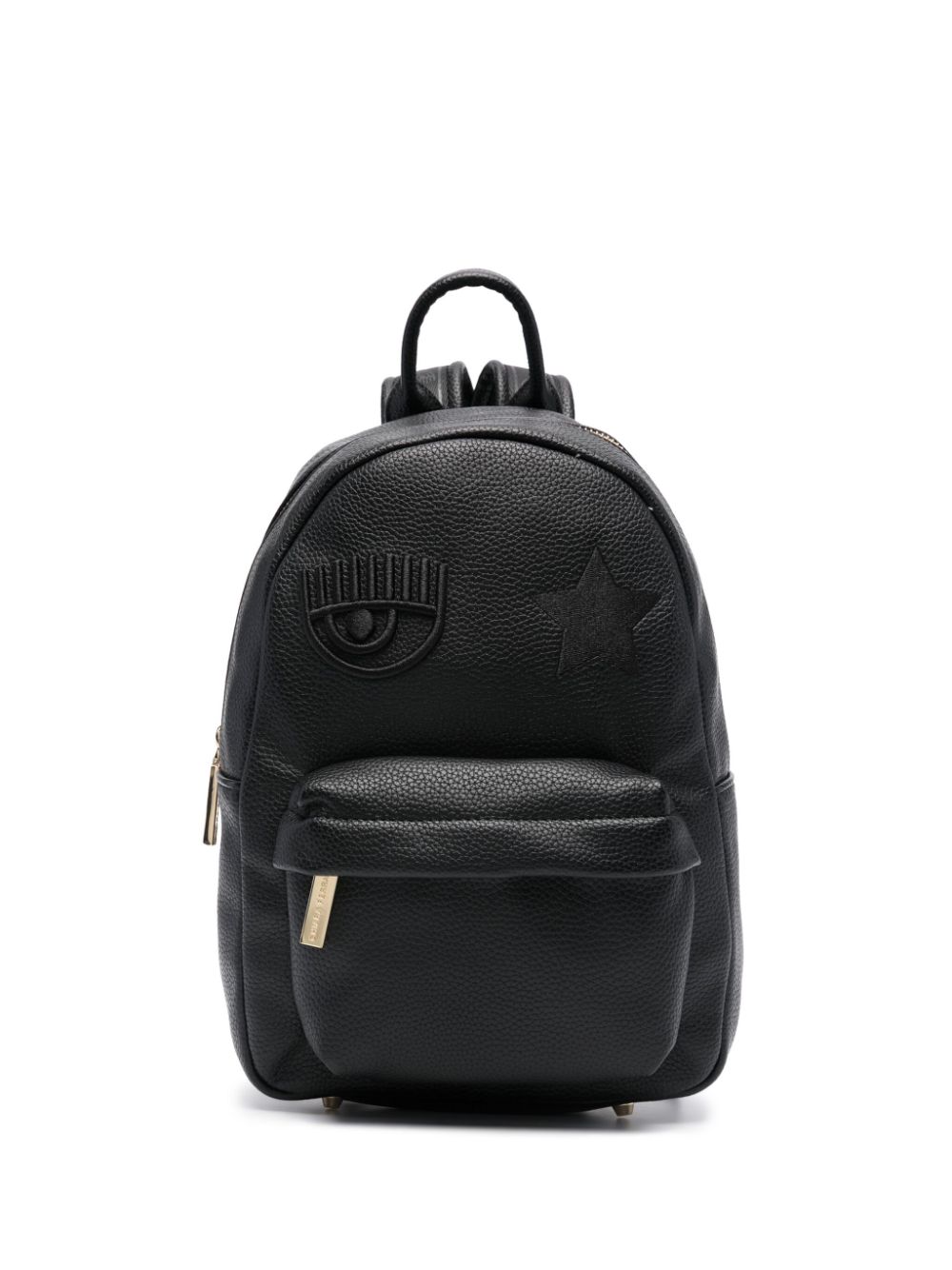 Chiara Ferragni Eye Star-embroidered backpack - Black von Chiara Ferragni