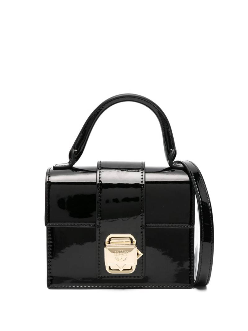 Chiara Ferragni Eyelike-buckle mini bag - Black von Chiara Ferragni