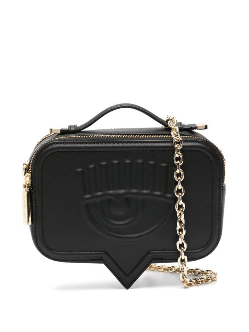 Chiara Ferragni Eyelike logo-embossed crossbody bag - Black von Chiara Ferragni