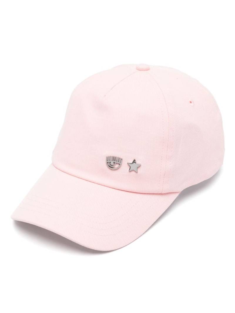 Chiara Ferragni Eyelike-motif baseball cap - Pink von Chiara Ferragni