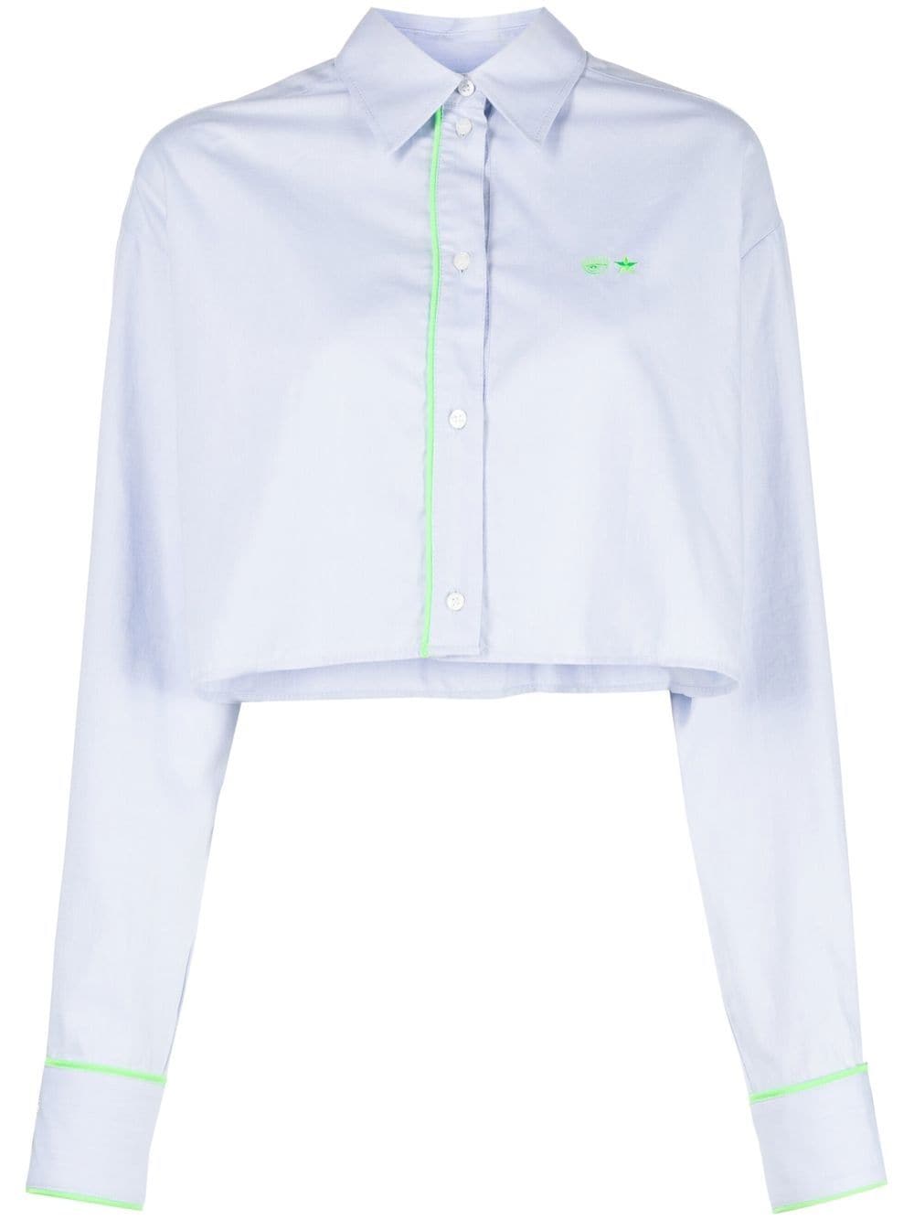 Chiara Ferragni Eyelike-motif long-sleeve shirt - Blue von Chiara Ferragni