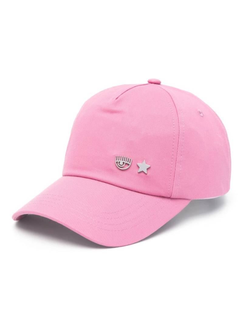 Chiara Ferragni Eyelike-plaque baseball cap - Pink von Chiara Ferragni