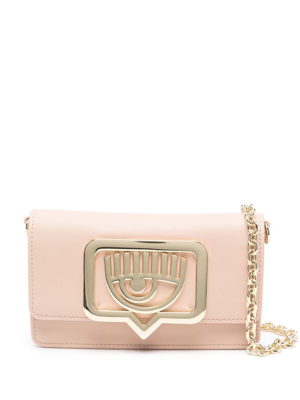 Chiara Ferragni Eyelike-plaque cross body bag - Pink von Chiara Ferragni