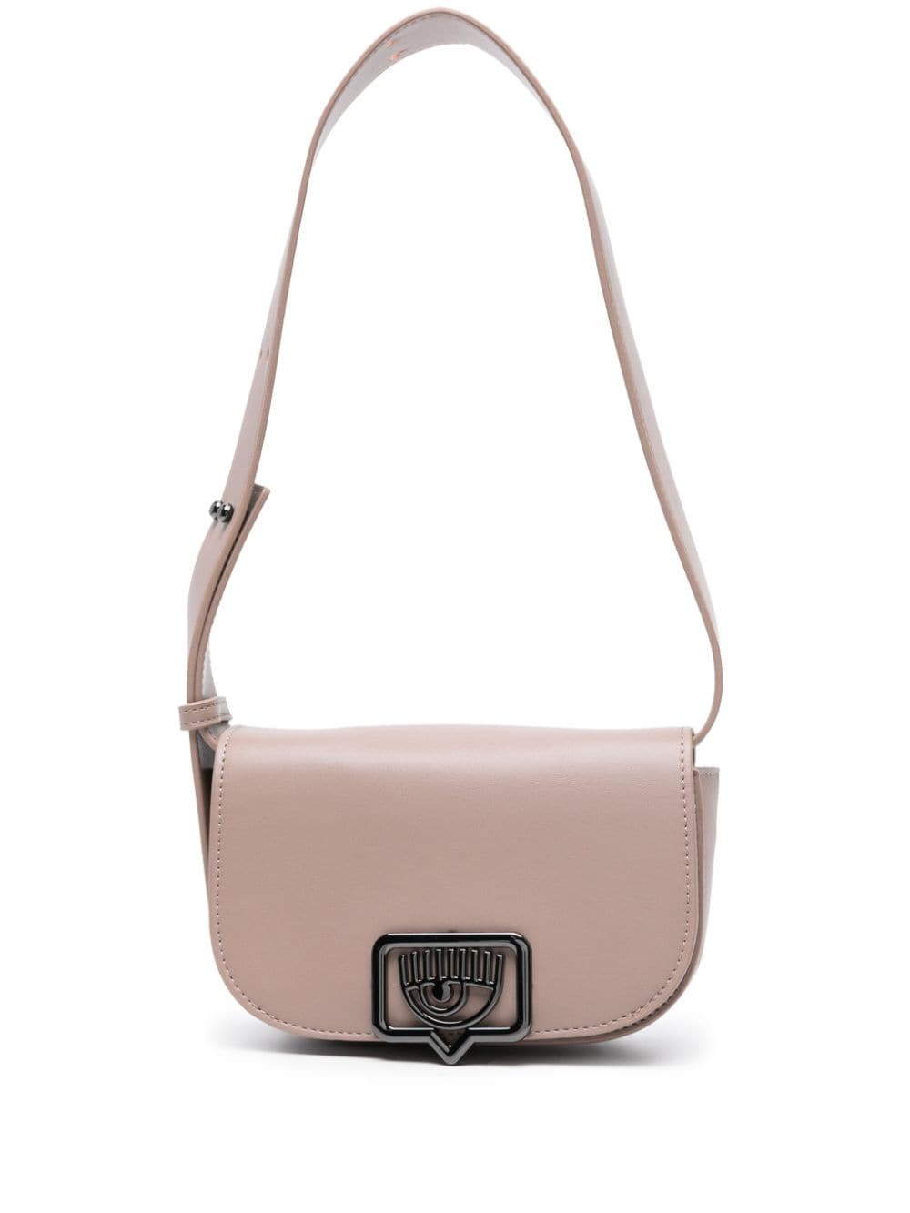 Chiara Ferragni Eyelike-plaque shoulder bag - Brown von Chiara Ferragni