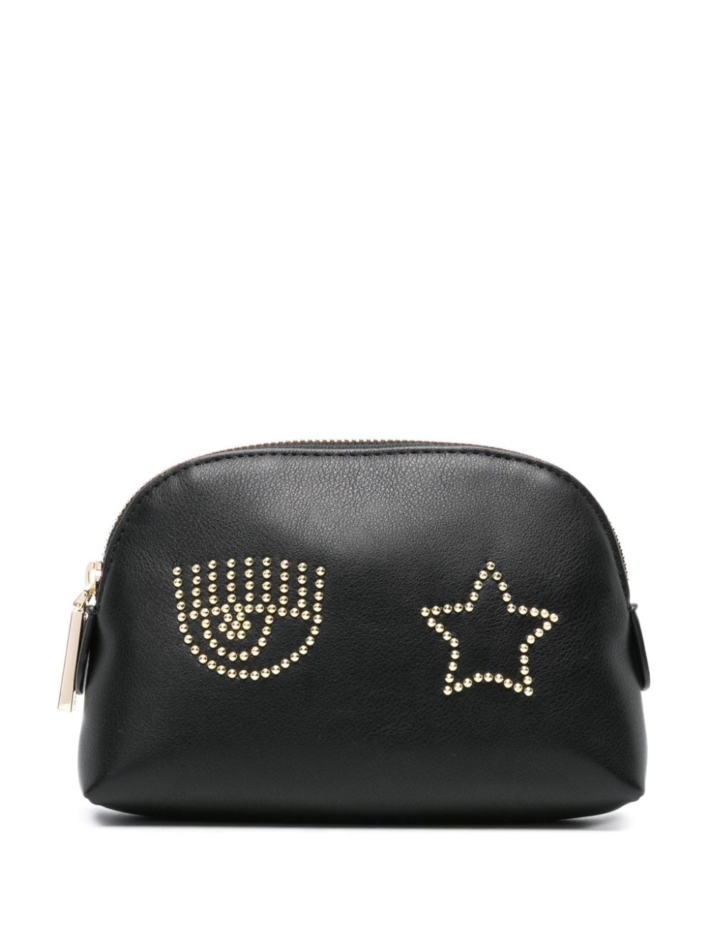 Chiara Ferragni Eyelike stud-detailing purse - Black von Chiara Ferragni