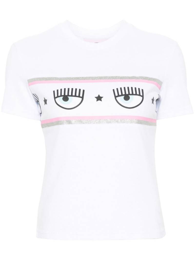 Chiara Ferragni Maxi Logomania-print T-shirt - White von Chiara Ferragni