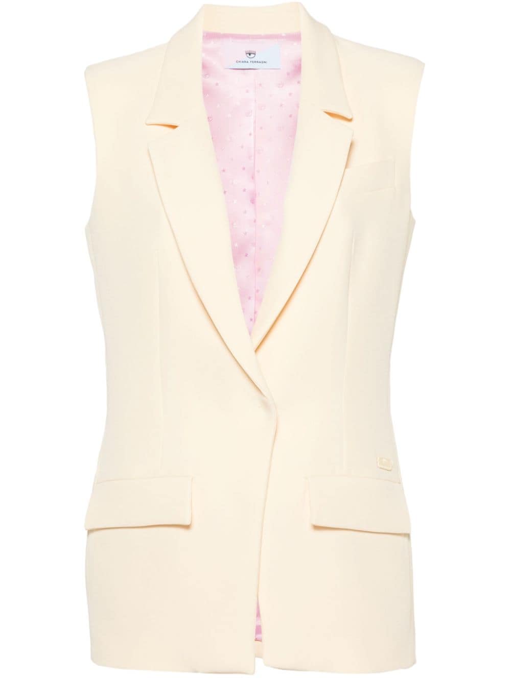 Chiara Ferragni Uniform single-breasted waistcoat - Yellow von Chiara Ferragni