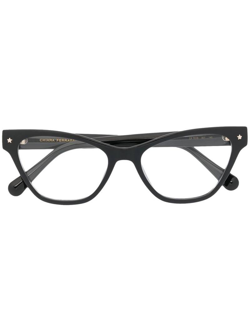 Chiara Ferragni cat-eye frame glasses - Black von Chiara Ferragni