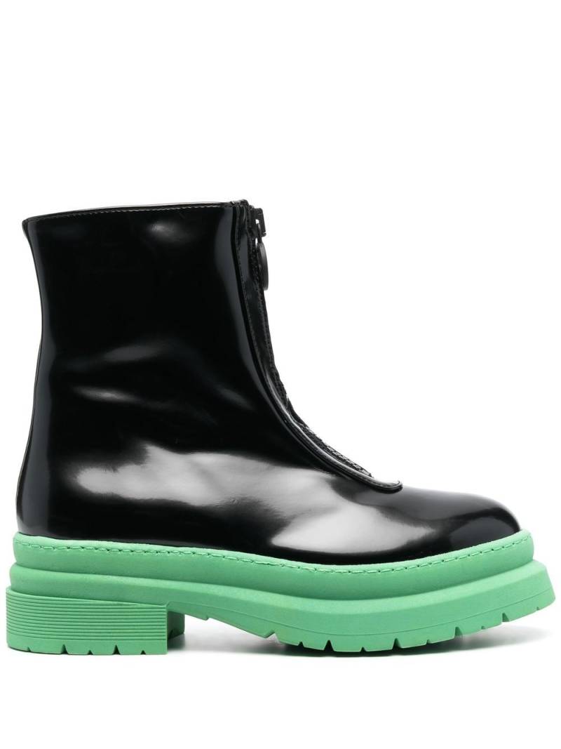 Chiara Ferragni chunky zip-up 60mm boots - Black von Chiara Ferragni