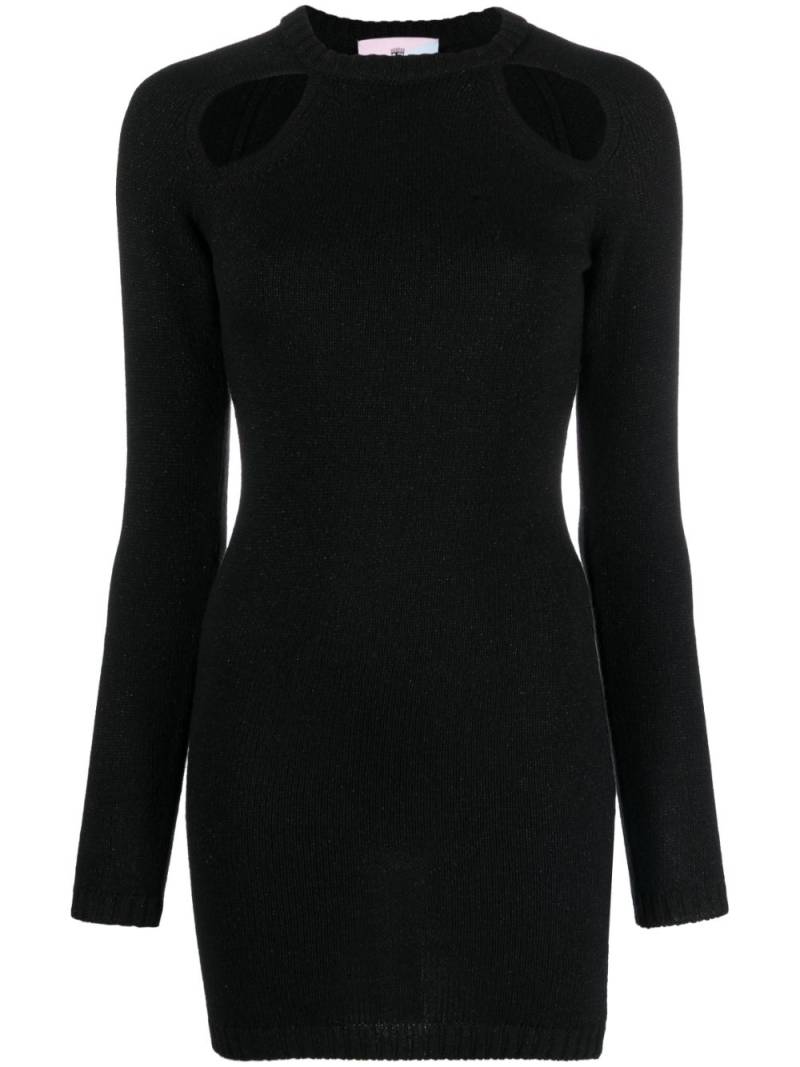 Chiara Ferragni cut-out knitted minidress - Black von Chiara Ferragni