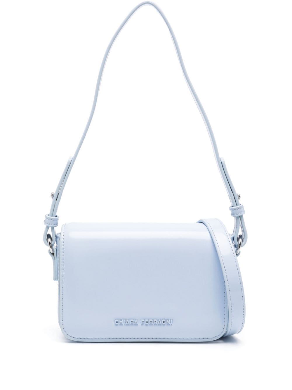 Chiara Ferragni logo-lettering shoulder bag - Blue von Chiara Ferragni