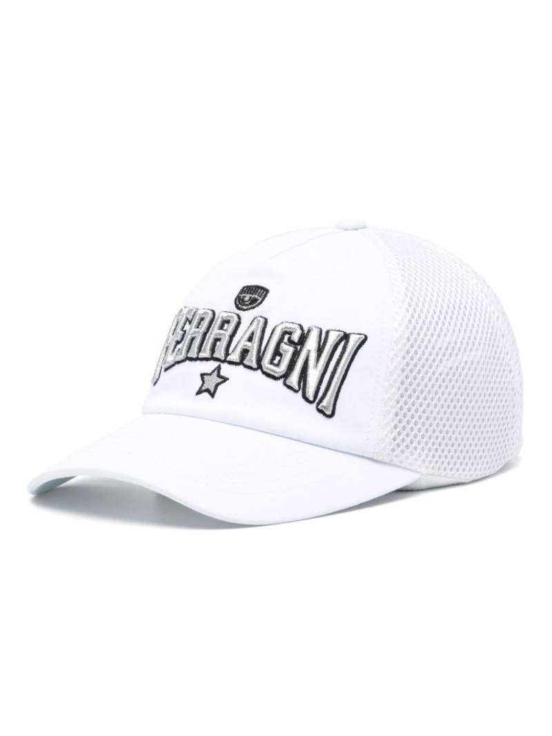 Chiara Ferragni logo-patch mesh-panels hat - White von Chiara Ferragni