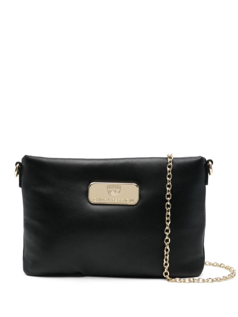 Chiara Ferragni logo-plaque shoulder bag - Black von Chiara Ferragni