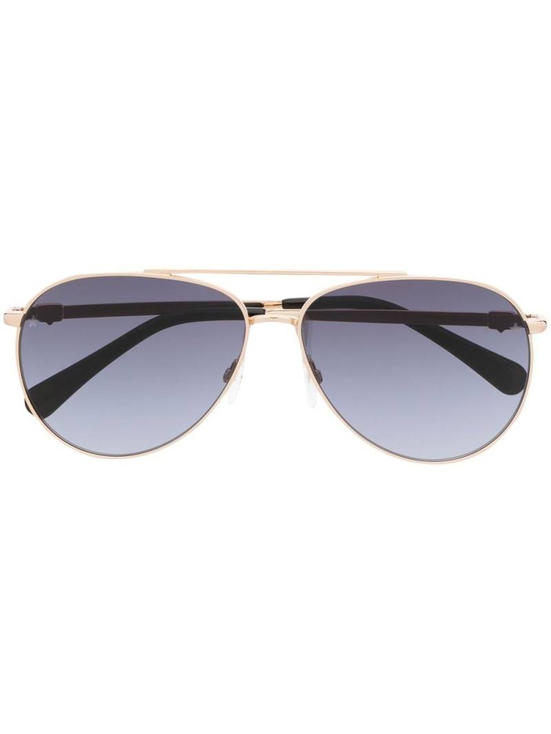 Chiara Ferragni logo-plaque tinted sunglasses - Gold von Chiara Ferragni