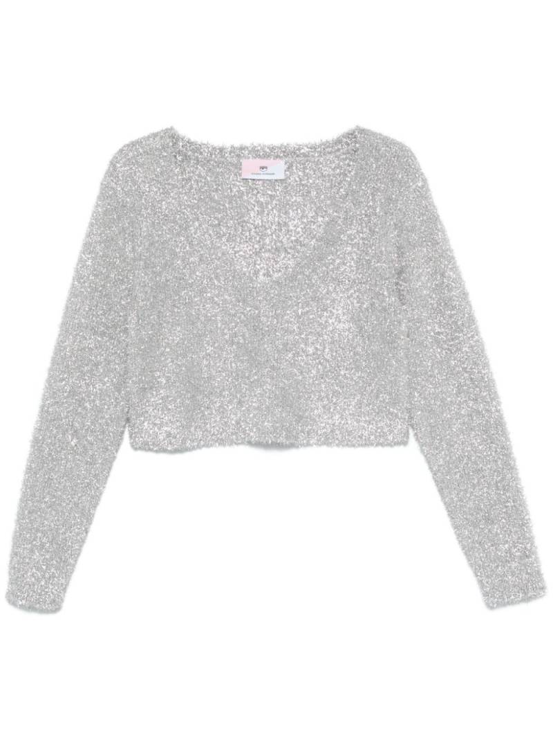 Chiara Ferragni lurex sweater - Grey von Chiara Ferragni